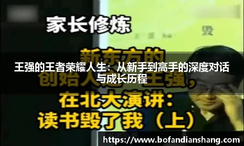 王强的王者荣耀人生：从新手到高手的深度对话与成长历程